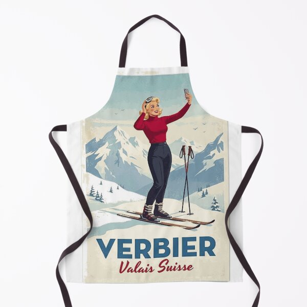 Item preview, Verbier ski poster Oversized T-Shirt designed and sold by RoReshop.