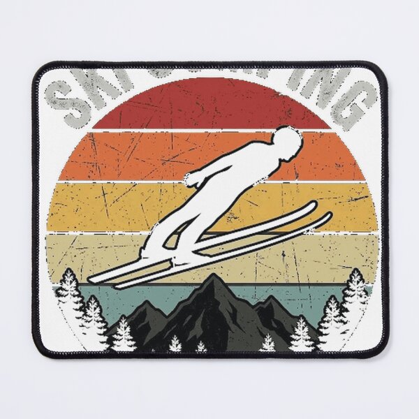 Item preview, Vintage Ski Jumping Mountains Retro Sports Oversized T-Shirt designed and sold by Djtahar15.