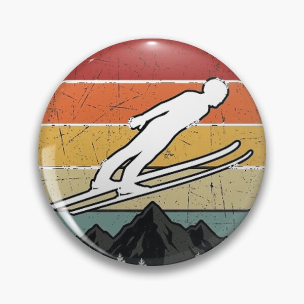 Item preview, Vintage Ski Jumping Mountains Retro Sports Oversized T-Shirt designed and sold by Djtahar15.