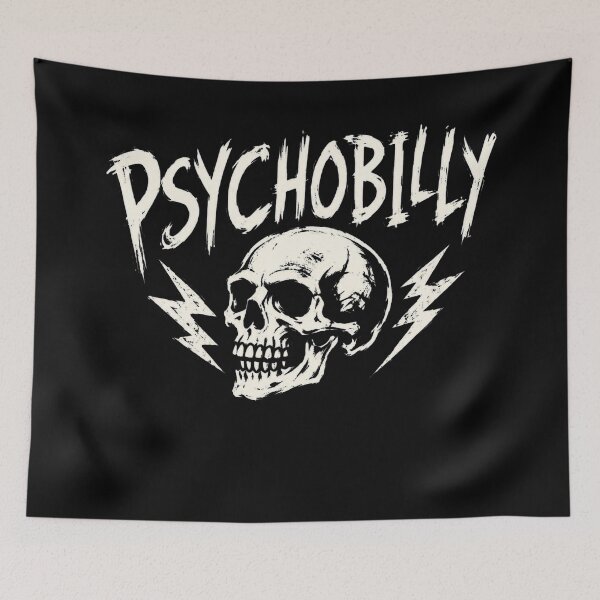 Item preview, Psychobilly Skull designed and sold by GeorgeKelly95.