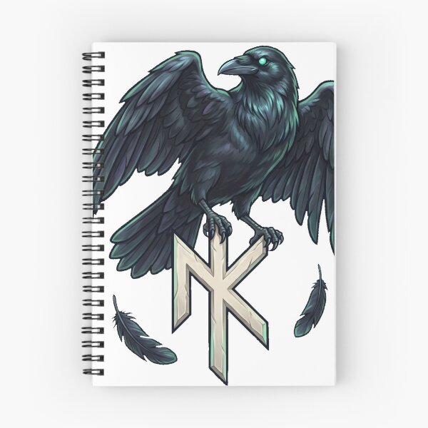 Item preview, Norse Kode | Raven on the Rune designed and sold by adagrad.