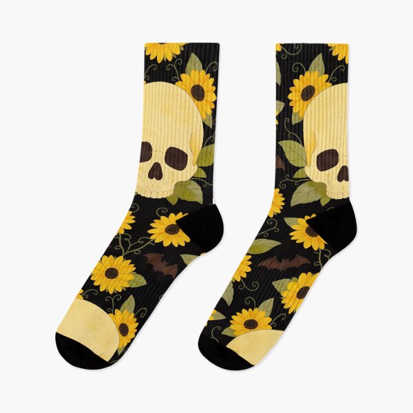 Item preview, Sunflower Skull Floral Goth Halloween designed and sold by FestivityFinds.