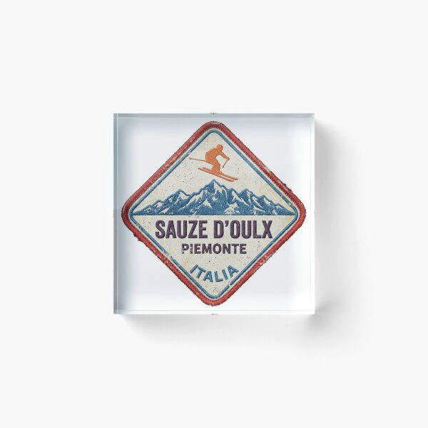 Item preview, Sauze d’Oulx, Piemonte, Torino, Italy, Italia, Vintage skiing badge design Classic T-Shirt designed and sold by darknessman666.