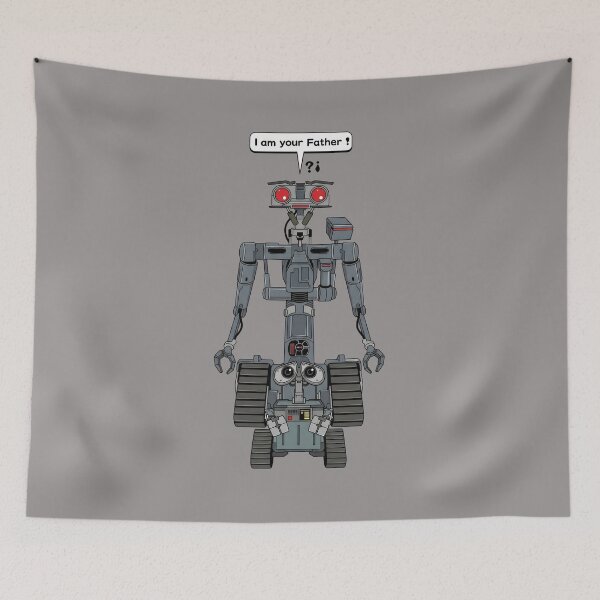 Item preview, Johnny 5 WALL-E I Am Your Father Mashup-5 designed and sold by FinnMackense.