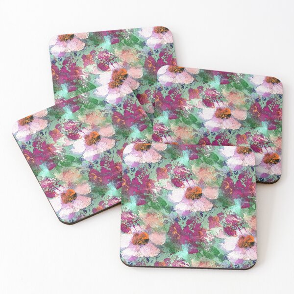 Item preview, Spring Flower Garden in Green and Magenta designed and sold by Artistestella.