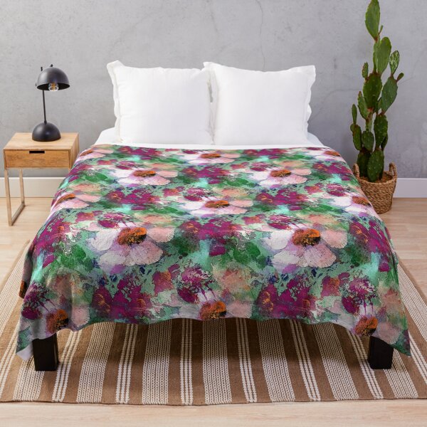 Item preview, Spring Flower Garden in Green and Magenta designed and sold by Artistestella.