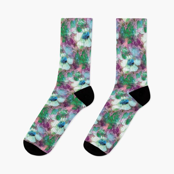 Item preview, Spring Flower Garden in Green and Pink designed and sold by Artistestella.