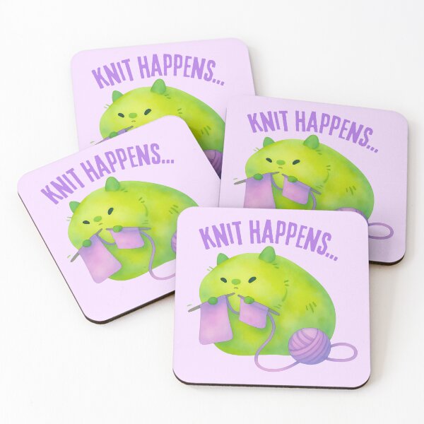 Item preview, funny knitter meme ~ -KNIT HAPPENS  designed and sold by OmStudioz .