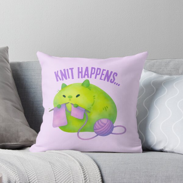 Item preview, funny knitter meme ~ -KNIT HAPPENS  designed and sold by OmStudioz .