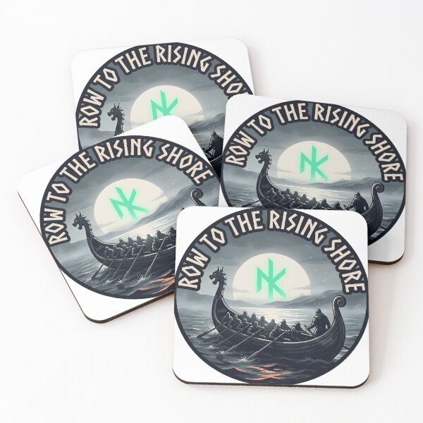 Item preview, Norse Kode | Row to the Rising Shore designed and sold by adagrad.