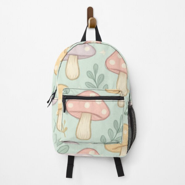 Item preview, Pastel Mushroom Duvet Cover – Mint Green Cottagecore Pattern designed and sold by FestivityFinds.