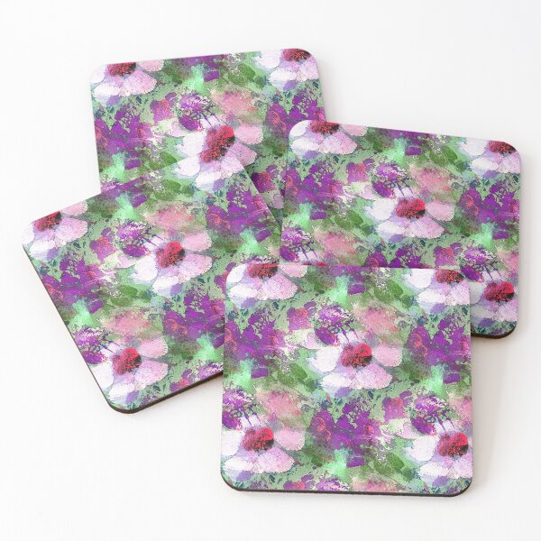 Item preview, Spring Flower Garden in Green and Mauve designed and sold by Artistestella.