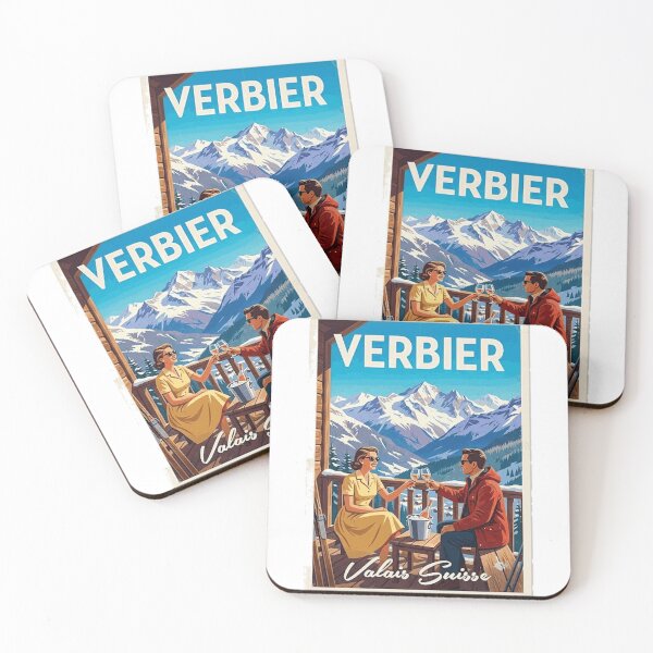 Item preview, Verbier ski poster Classic T-Shirt designed and sold by Cute-Pretty.