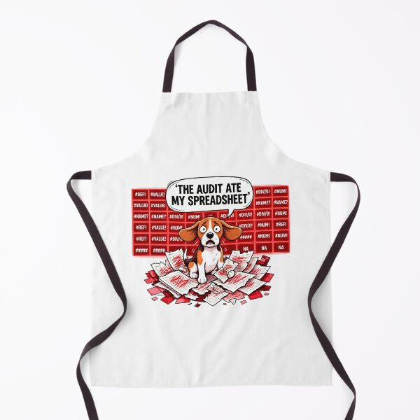 Item preview, The Audit Ate My Spreadsheet Beagle Dog with a Geeky Excel Error designed and sold by spreadsheetcafe.