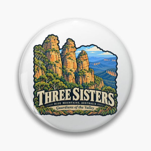 Item preview, Three Sisters Blue Mountains Australia Guardians Of The Valley Travel Souvenir designed and sold by JasonStars123.