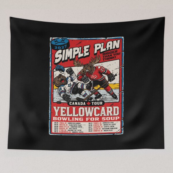 Item preview, SimplePlan Canada Tour YellowcardBand Bowling For Soup Hockey designed and sold by WatercolorWhis.
