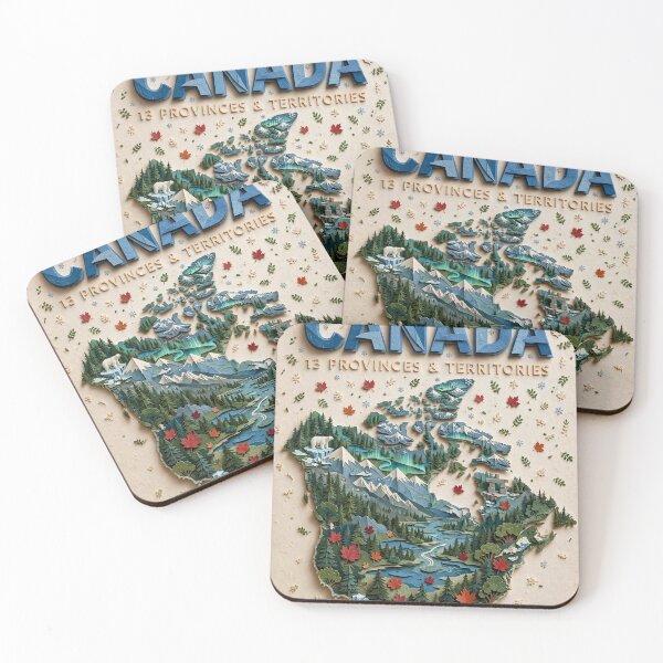 Item preview, Canada Paper-Cut Map Art, Full Country Layered Paper Print, Canadian Wall Decor, Patriotic Gift Idea designed and sold by placesinmtl.
