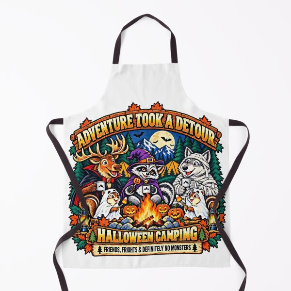 Item preview, halloween camping shirt spooky woodland animals designed and sold by HoRC.