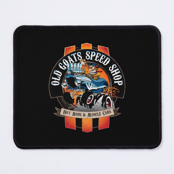 Item preview, Old Goats Speed Shop Hot Rod Muscle Car designed and sold by WatercolorWhis.