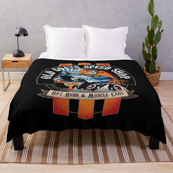 Item preview, Old Goats Speed Shop Hot Rod Muscle Car designed and sold by WatercolorWhis.