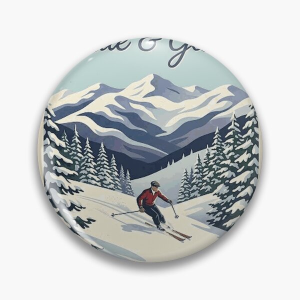 Item preview, Slide And Glide Retro Ski Poster Poster Classic T-Shirt designed and sold by LoveyBug78.