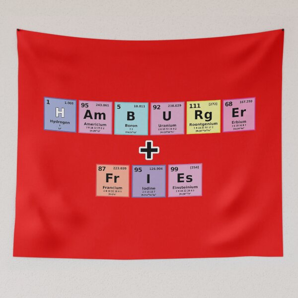 Item preview, Periodic Table HAmBURgEr and FrIEs designed and sold by Karate Octopus.
