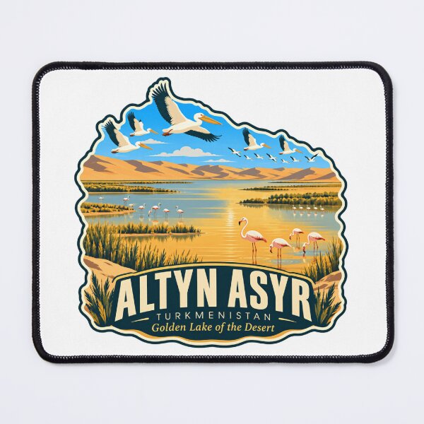 Item preview, Altyn Asyr Turkmenistan Golden Lake Of The Desert Travel Souvenir Central Asia designed and sold by JasonStars123.