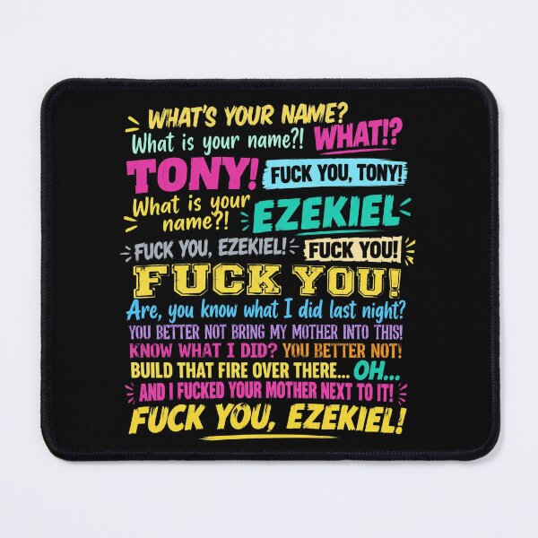 Item preview, Tony Ezekiel Meme Text designed and sold by OrtizCarson.