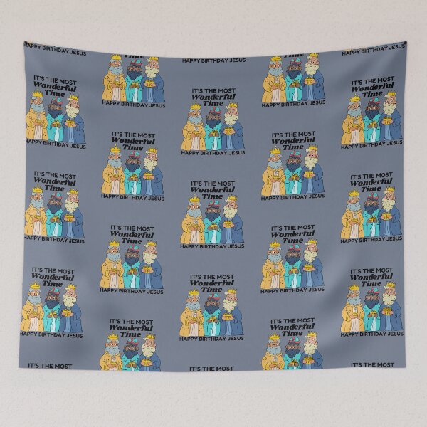 Item preview, Happy Birthday Jesus Wise Men Most Wonderful Time Christian Christmas Funny Holiday designed and sold by Forevermore.
