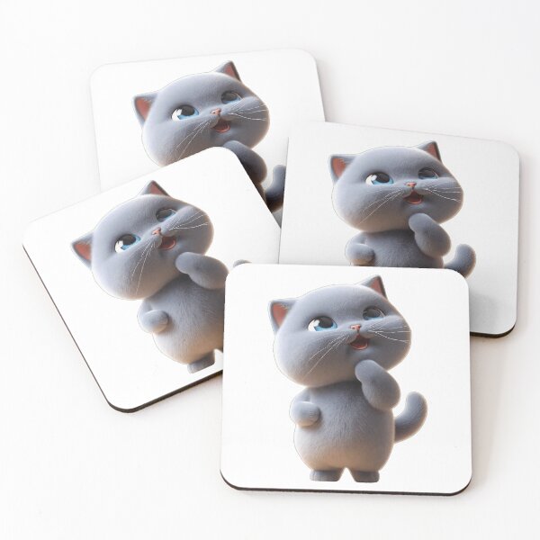 Item preview, Cute Gray Kitten Fluffy British Shorthair Cat designed and sold by HoMya.