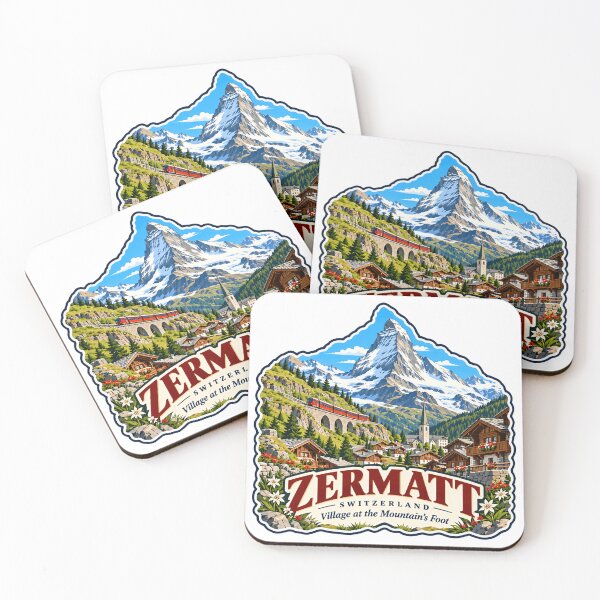 Item preview, Zermatt Switzerland Village At The Mountain's Foot Matterhorn Swiss Alps Travel Souvenir designed and sold by JasonStars123.