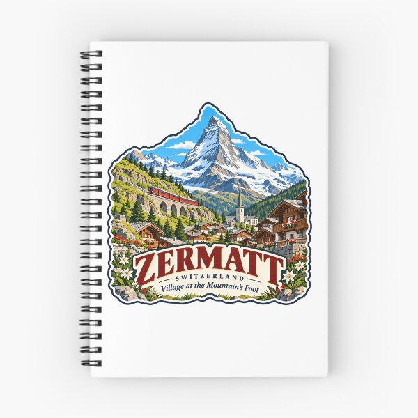 Item preview, Zermatt Switzerland Village At The Mountain's Foot Matterhorn Swiss Alps Travel Souvenir designed and sold by JasonStars123.