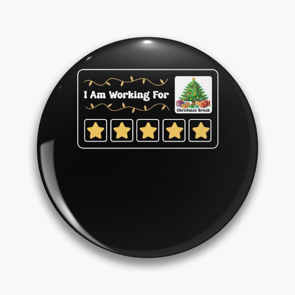 Item preview,  I Am Working For Christmas Break 5 Stars Xmas Tree designed and sold by ge0rge0.