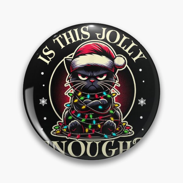 Item preview, Unimpressed Black Cat Wrapped in Christmas Lights designed and sold by DogoMalulu.