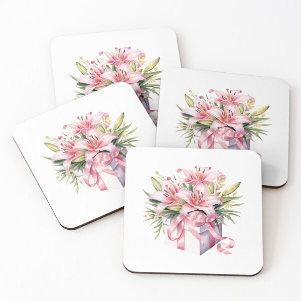 Item preview, Pink Lily Gift | Elegant Floral Aesthetic Art designed and sold by Mandayartstudio.
