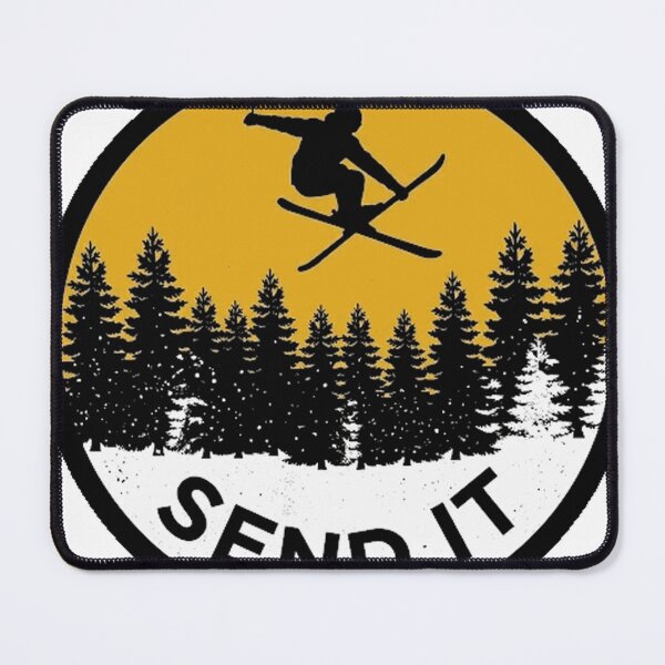 Item preview, Send it skiing ski jump mountains 80's sports Oversized T-Shirt designed and sold by Serhotep.
