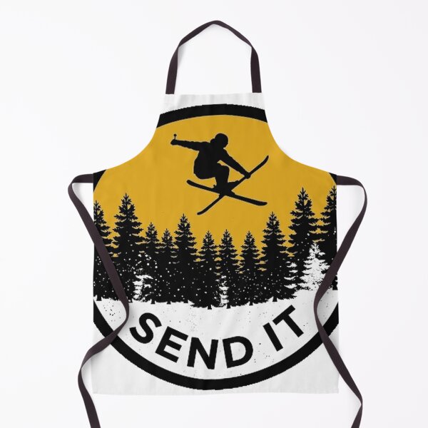 Item preview, Send it skiing ski jump mountains 80's sports Oversized T-Shirt designed and sold by Serhotep.