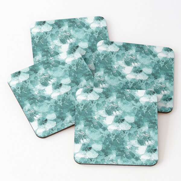 Item preview, Spring Flower Garden in Teal designed and sold by Artistestella.
