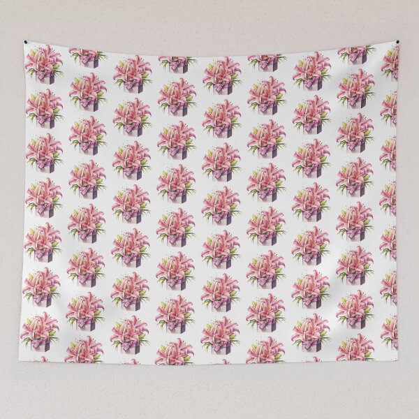 Item preview, Pink Lily Gift | Elegant Floral Aesthetic Art designed and sold by Mandayartstudio.