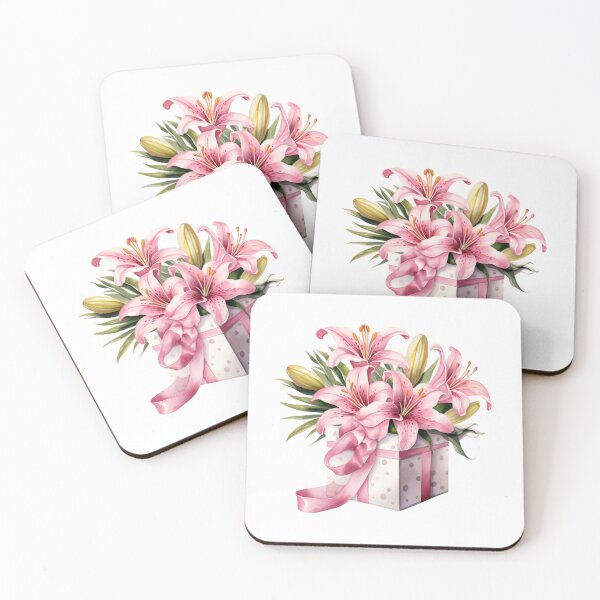 Item preview, Pink Lily Gift | Elegant Floral Aesthetic Art designed and sold by Mandayartstudio.