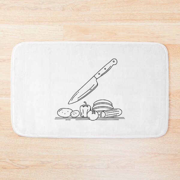 Item preview, A Kitchen Knife Resting Near Peeled Vegetable Scraps designed and sold by micorilote.