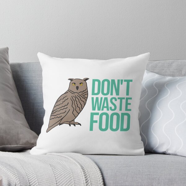 Item preview, Dont Waste Food Owl Design designed and sold by micorilote.