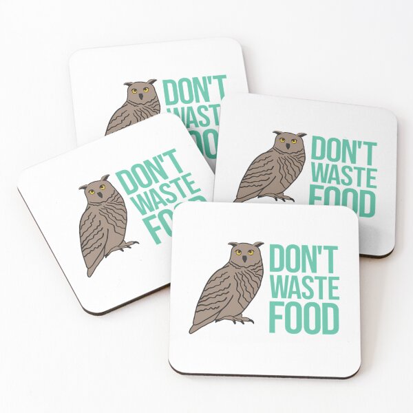Item preview, Dont Waste Food Owl Design designed and sold by micorilote.
