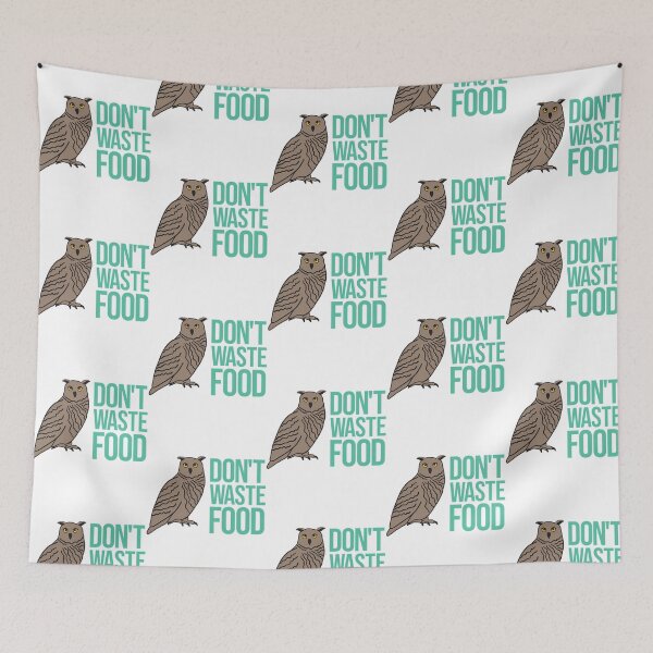 Item preview, Dont Waste Food Owl Design designed and sold by micorilote.