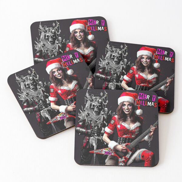 Item preview, Merry Hellmas Skeleton Warrior Rocker Girl designed and sold by Voodoo Store Paranormal Collections.