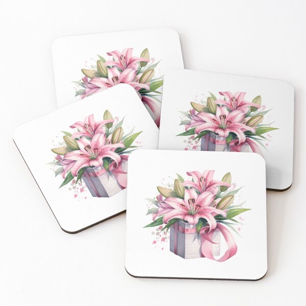 Item preview, Pink Lily Gift | Elegant Floral Aesthetic Art designed and sold by Mandayartstudio.