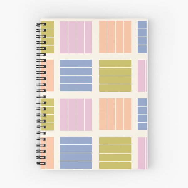 Item preview, Mid Century Modern Geometric Plaid Seamless Pattern – Retro Blocks and Stripes designed and sold by BobaBunny76.