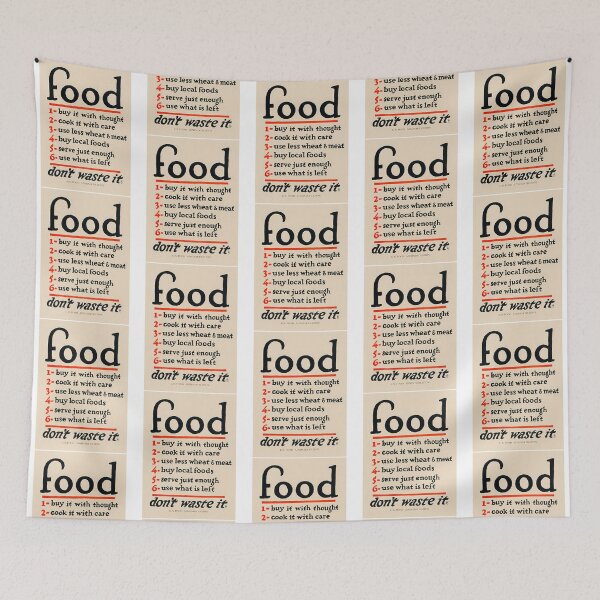Item preview, Food Don'T Waste It - Wwi Poster 1917 designed and sold by micorilote.