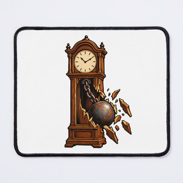 Item preview, Tick Wreck - Grandfather Clock with a Wrecking Ball Pendulum designed and sold by Digipeel.