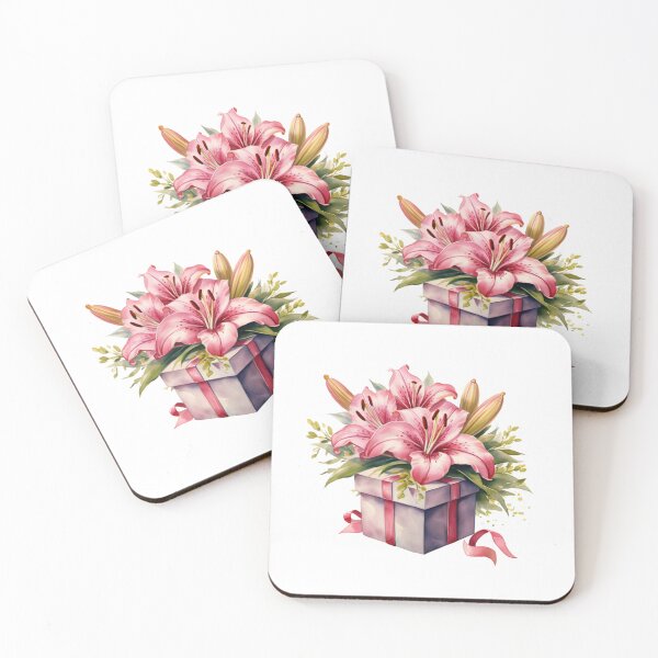 Item preview, Pink Lily Gift | Elegant Floral Aesthetic Art designed and sold by Mandayartstudio.